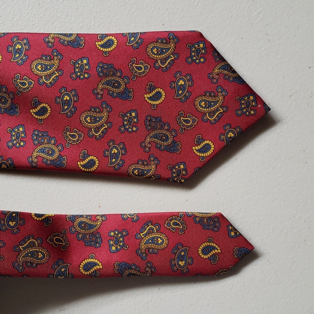 HILDITCH & KEY silk tie paisley pattern